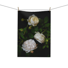 Load image into Gallery viewer, White Roses Tea Towel
